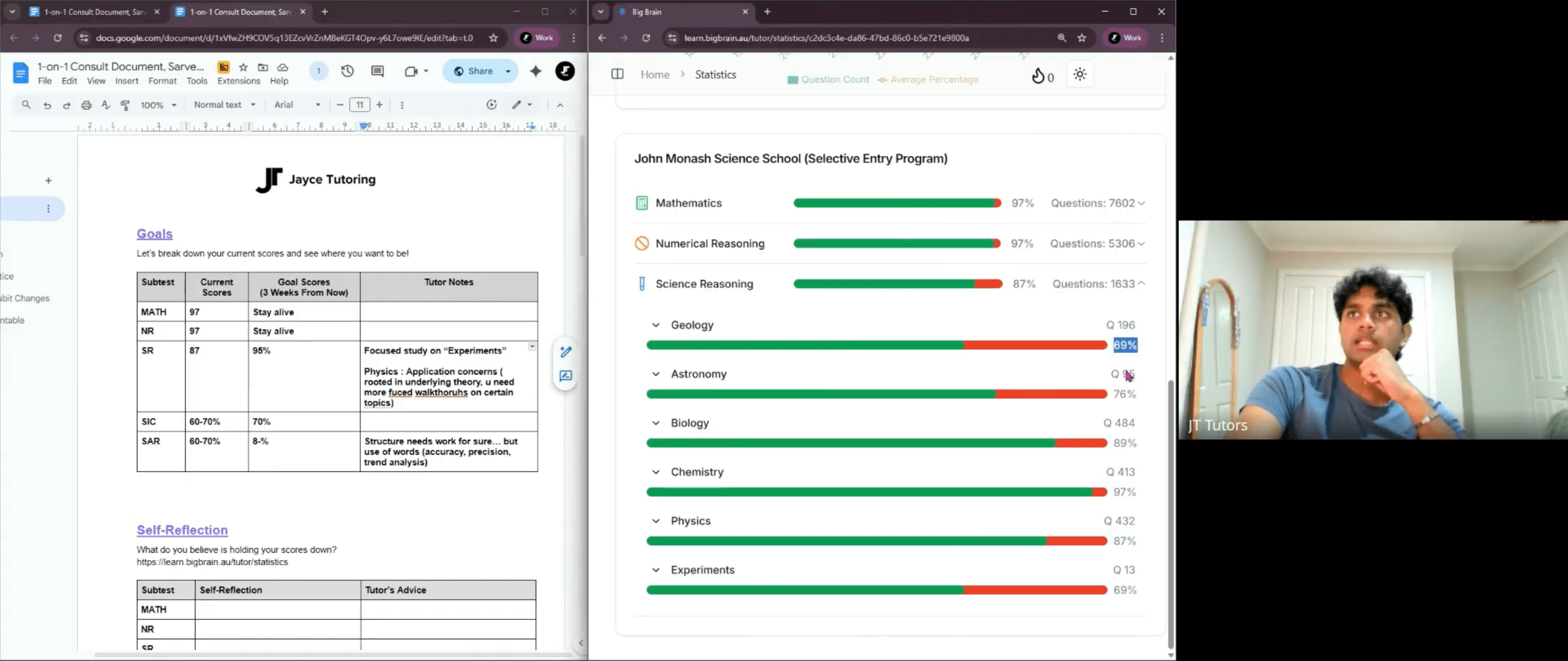 1-on-1 Consults example